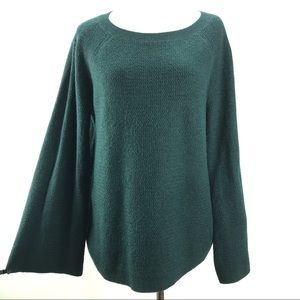 LOFT Women’s Sweater Size Medium Green Wide Sleeve
